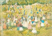 Maurice Prendergast May Day Central Park oil painting reproduction